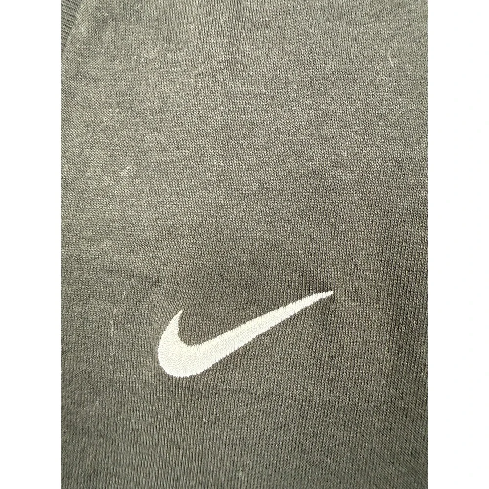 VTG Nike V-Neck Sleeveless Shirt Mens S Black Made in USA Swoosh Logo Gym 90s